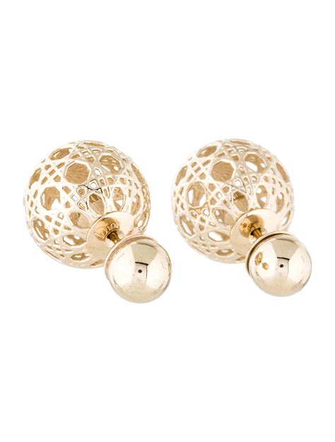 dior tribales earrings in gold finish diora|mise en dior tribal earrings.